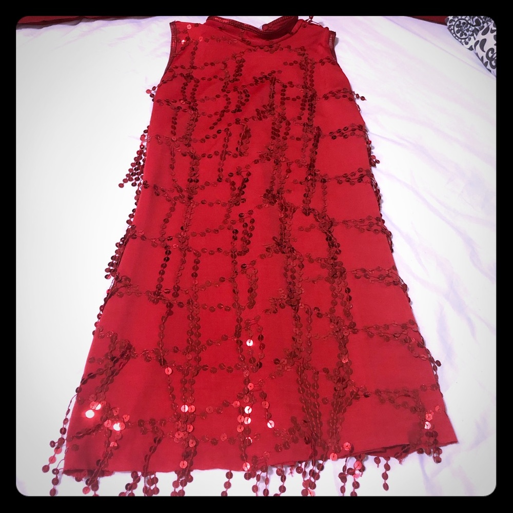 RED DRESS.